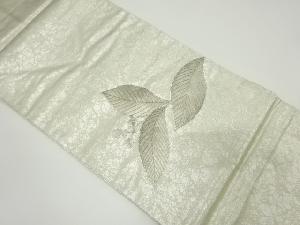 リサイクル　箔置き枝の実模様刺繍名古屋帯